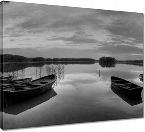Vászonkép 50x40 Csónakok a tavon