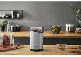 Krups - Elektromos kávébab daráló 85g FAST-TOUCH 200W/230V króm