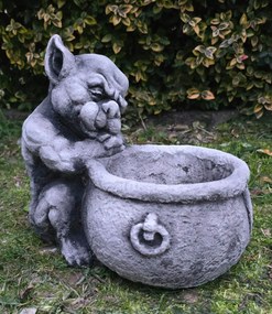 Kerti figurák beton dekoráció Vízköpő, Trol,l manó virágtartó