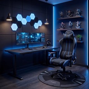 Szövet gamer szék fekete-kék Diablo X-One 2.0 Night Blue King