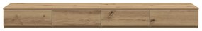 Éjjeli Asztalok Kézműves Tölgy MDF Furnérral 140 x 36,5 x 16,5 cm