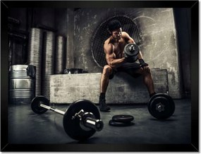 Poszterek keretben 40x30 Otthoni edzőterem Lockdown