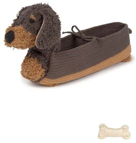 Sötétbarna textil játéktároló kosár 59x16x23 cm Sparky – Lorena Canals