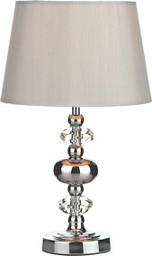 Dar Lighting glamour modern asztali lámpa edith csiszolt króm daredi4150