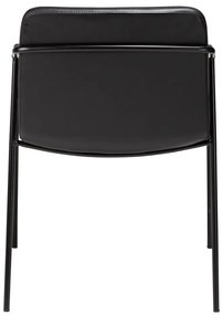 Boto fekete bőrutánzat étkezőszék - DAN-FORM Denmark