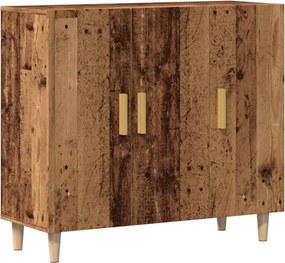 vidaXL antik fa színű szerelt fa tálalószekrény 90 x 34 x 80 cm