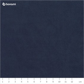 Sötétkék bársony kinyitható sarokkanapé (jobb oldali) Sweet Harmony – Miuform