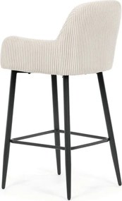 Barová židle, béžová, látka,AUB-V4009 CRM6