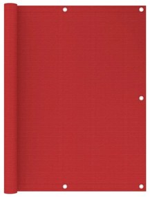 piros HDPE erkélytakaró 120 x 500 cm