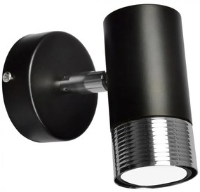 Milagro DANI fekete / ezüst fali lámpa (MLP6229) 1xGU10