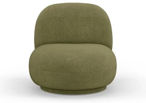 Zöld buklé fotel Chuck – Micadoni Home