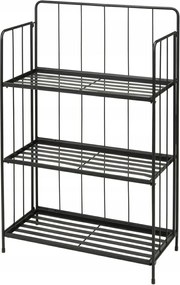 Fém összecsukható könyvespolc 3 polc 90 cm Virágágyás