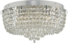 DAR LIGHTING EIT5008 EITAN Kristály Mennyezeti Lámpa Csiszolt Króm G9 IP20