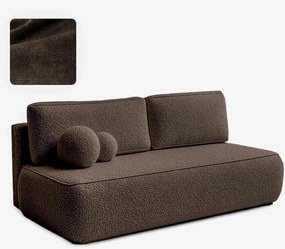 ARVETO ágyazható kanapé mokka bouclé kárpittal