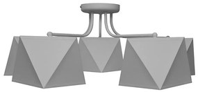 Csillár ADAMANT 5xE27/15W/230V szürke