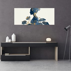 Kép - Márvány női profil (120x50 cm)