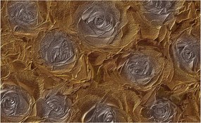 Fotótapéta Arany rózsák metál hatás luxus háttérrel 200x140 +ragasztó