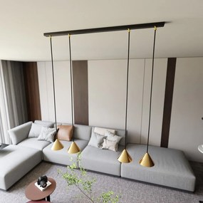 Emibig modern függeszték elit fekete arany emi1329/4