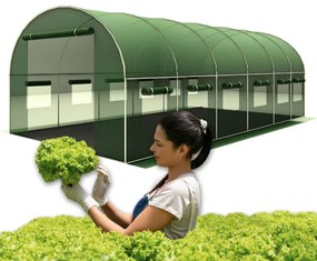 Nagy megerősített kerti fóliasátor PRÉMIUM 3 × 6 m + AJÁNDÉK