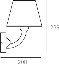 Cosmolight modern fali lámpa atlanta fehér nikkel cosw01827ni-wh