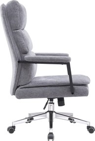 Irodai szék, szürke/króm, ZAVIER