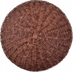 Dekoratív barna asztali alátét, 38 cm