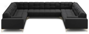 Sötétszürke sarokkanapé (U alakú) Bali – Cosmopolitan Design