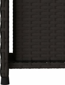 vidaXL fekete polyrattan kerti tárolószekrény 50 x 55 x 115 cm