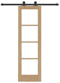 Csúszó Ajtó ORKDAL Barna 61 x 198.5 cm Fa és fém