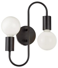 Viokef JANE fali lámpa, fekete, 2 db E27 foglalattal, VIO-4233000
