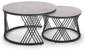 2 darabos ELEGRA dohányzóasztal szett, szürke