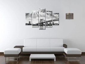 Gario Vászonkép Brooklyn New York - 5 részes Méret: 125 x 70 cm