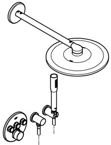 GROHE 34709000 - SMARTCONTROL Perfect zuhanyszett, fényes króm