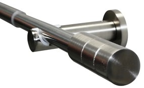 KRETA  állítható karnis szett 19/16 mm, 120 - 210 cm nemes acél