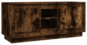 füstös tölgy színű szerelt fa TV-szekrény 102 x 35 x 45 cm