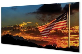 Üvegképek Flag Egyesült Államok 120x60cm