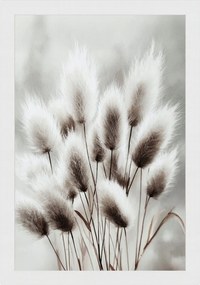 Poszter Keret Fa Akvarell Természet Növényzet Fű Szürke 40x60