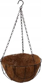 Függő kaspó kókusz betéttel 25,5x13cm