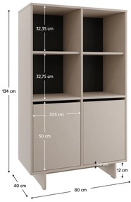 STANDO STD03 szekrény, krém színű