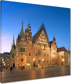 Vászonkép 60x60 Wroclaw városháza