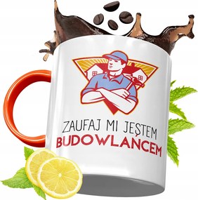 Narancssárga Bögre Építő Szakember Barkácsolónak, fényképes nyomattal