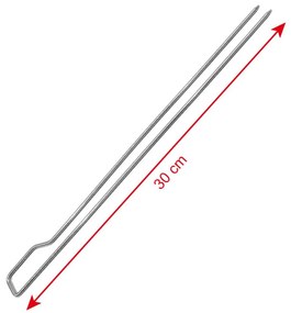 DELANO BBQ Grilltűk, hossz 30 cm - SZETT, 8db