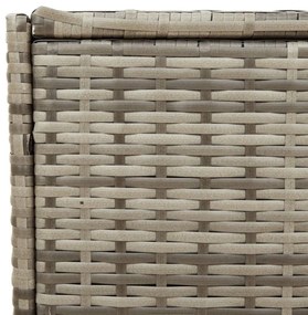 szürke polyrattan kerti tárolóláda 283 L