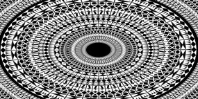 Fotótapéta üveg falra Díszek kör 140x70