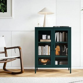 Vitrin GINA, 800 x 1015 x 400 mm, Modern: palack zöld