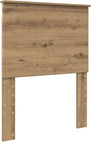 vidaXL Fejtámla fejtámlával Artisan tölgy 75 cm Faanyag