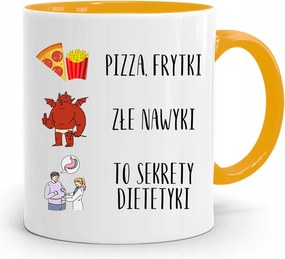 Dietetikusoknak Sárga Ajándék Bögre fényképes nyomtatással