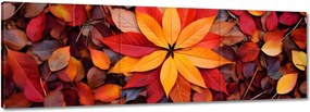 Vászonkép 120x40 Őszi színes levelek