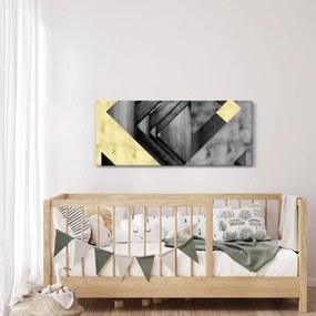 Kép - Texturált formák (120x50 cm)