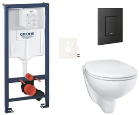 Fali WC-szett világos falra / falra szerelhető GROHE Bau Ceramic SIKOGRSBAUEKF0